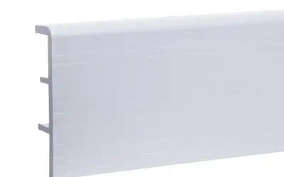 Плинтус напольный из полимера Rico Concept RC80001 Белый с тиснением