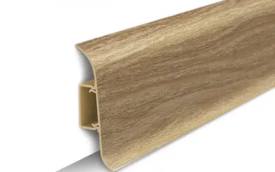 Плинтус напольный ПВХ Идеал Классик 55 мм 206 Дуб коньячный