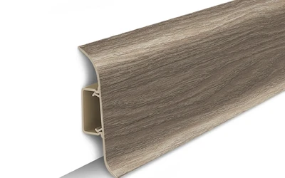 Плинтус напольный ПВХ Идеал Классик 55 мм 207 Дуб кофейный