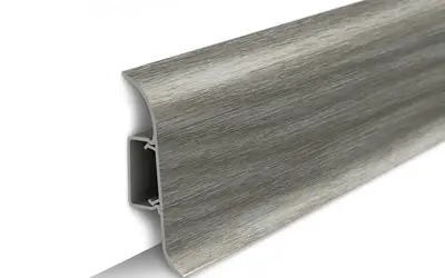 Плинтус напольный ПВХ Идеал Классик 55 мм 210 Дуб пепельный