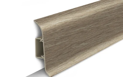 Плинтус напольный ПВХ Идеал Классик 55 мм 211 Дуб рустикальный