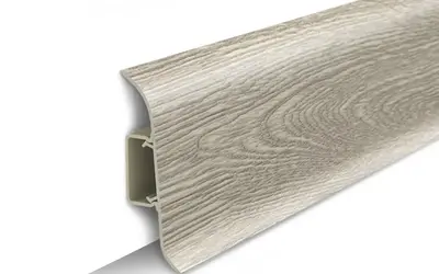 Плинтус напольный ПВХ Идеал Классик 55 мм 229 Дуб латте