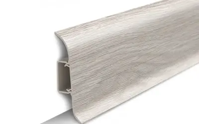 Плинтус напольный ПВХ Идеал Классик 55 мм 251 Ясень