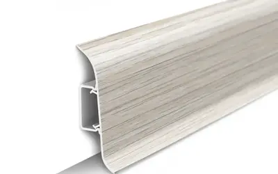 Плинтус напольный ПВХ Идеал Классик 55 мм 252 Ясень белый