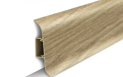 Плинтус напольный ПВХ Идеал Классик 55 мм 272 Сосна золотистая