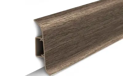 Плинтус напольный ПВХ Идеал Классик 55 мм 292 Орех миланский