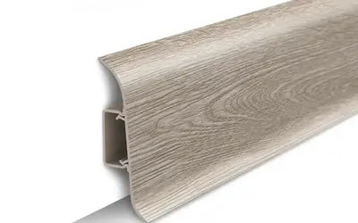 Плинтус напольный ПВХ Идеал Классик 55 мм 415 Дуб палена