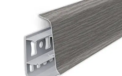 Плинтус напольный ПВХ Идеал Деконика 55 мм 210 Дуб пепельный