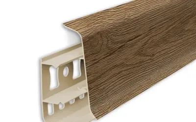 Плинтус напольный ПВХ Идеал Деконика 55 мм 211 Дуб рустикальный