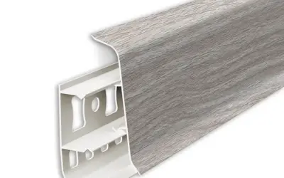 Плинтус напольный ПВХ Идеал Деконика 55 мм 294 Орех антик