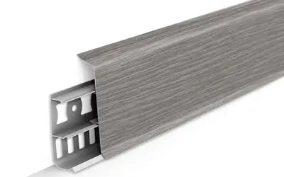 Плинтус напольный ПВХ Идеал Деконика 70 мм 210 Дуб пепельный