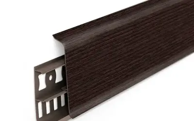 Плинтус напольный ПВХ Идеал Деконика 70 мм 301 Венге