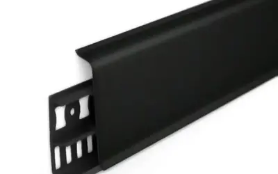 Плинтус напольный ПВХ Идеал Деконика 85 мм 007 Черный