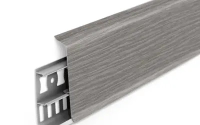 Плинтус напольный ПВХ Идеал Деконика 85 мм 210 Дуб пепельный