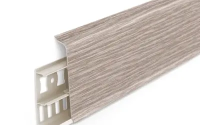 Плинтус напольный ПВХ Идеал Деконика 85 мм 229 Дуб латте