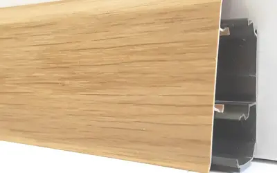 Плинтус напольный ПВХ Декор Пласт 67 мм LL011 Груша Светлая