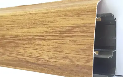 Плинтус напольный ПВХ Декор Пласт 67 мм LL015 Афромозия