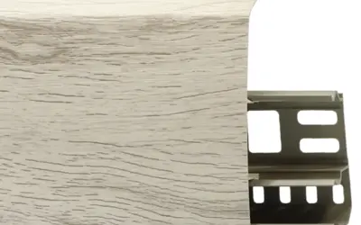 Плинтус напольный ПВХ Лайн Пласт 85 мм LS003 Амендола