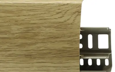 Плинтус напольный ПВХ Лайн Пласт 85 мм LS014 Катальпа