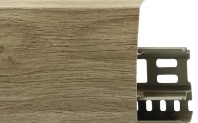 Плинтус напольный ПВХ Лайн Пласт 85 мм LS019 Балау