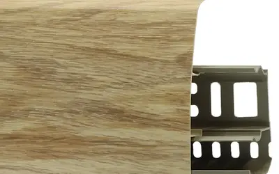 Плинтус напольный ПВХ Лайн Пласт 85 мм LS021 Бокоте