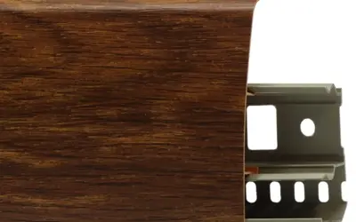 Плинтус напольный ПВХ Лайн Пласт 85 мм LS024 Сандал