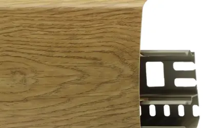 Плинтус напольный ПВХ Лайн Пласт 85 мм LS025 Анегре
