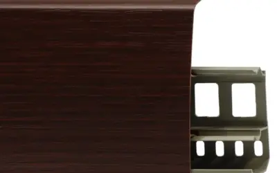 Плинтус напольный ПВХ Лайн Пласт 85 мм LS030 Мутения