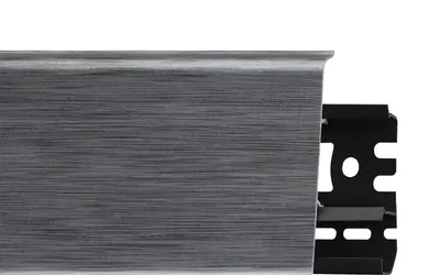 Плинтус напольный ПВХ Arbiton Indo 70 мм 17 Алюминий