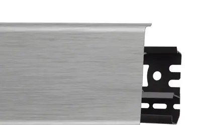 Плинтус напольный ПВХ Arbiton Indo 70 мм 41 Алюминий Светлый