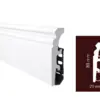 Плинтус напольный из полистирола Arbiton Vega P0830 Белый 80x20