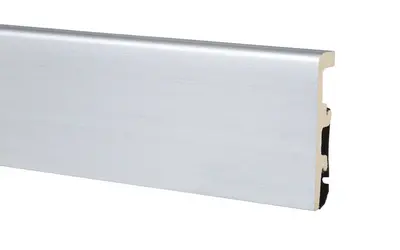 Плинтус напольный из полистирола Arbiton Integra 02 Алюминий