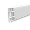 Наличник ПВХ с кабель-каналом 70мм Идеал Деконика 001 Белый