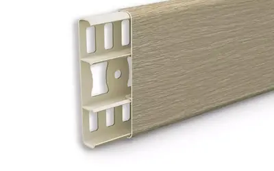 Наличник ПВХ с кабель-каналом 70мм Идеал Деконика 213 Дуб северный