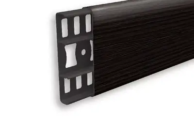 Наличник ПВХ с кабель-каналом 70мм Идеал Деконика 303 Венге темный