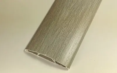 Наличник ПВХ с кабель-каналом 70мм Идеал 214 Дуб серый