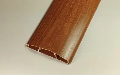 Наличник ПВХ с кабель-каналом 70мм Идеал 244 Вишня темная