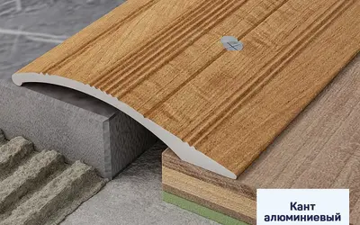 Порог кант Русский профиль 40мм/1,8м серебро / золото