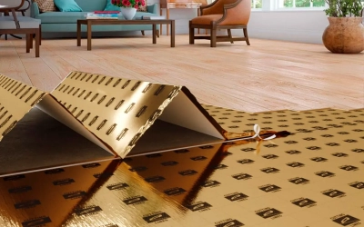 Подложка A-Step BASIC VINIL (гармошка) под LVT/SPC полы 1,5мм/10м2