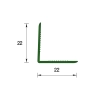 Угол отделочный ПВХ Deconika 22х22мм